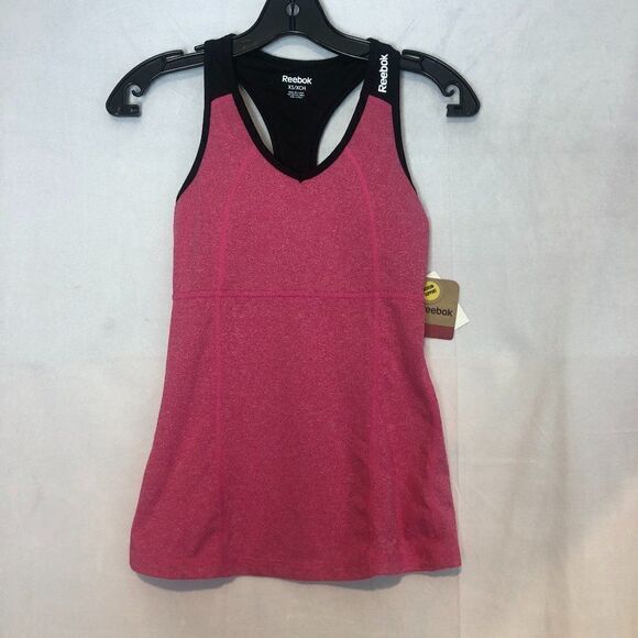 REEBOX Racerback Active Sport Tank Top Women’s Pink/Black Size XS. NWT.       SB - Picture 1 of 7